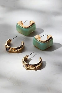 New Romance Chunky Statement Hoop Earring Set