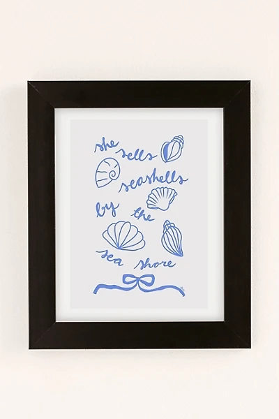 AthenesAtelier She Sells Sea Shells Coastal Art Print