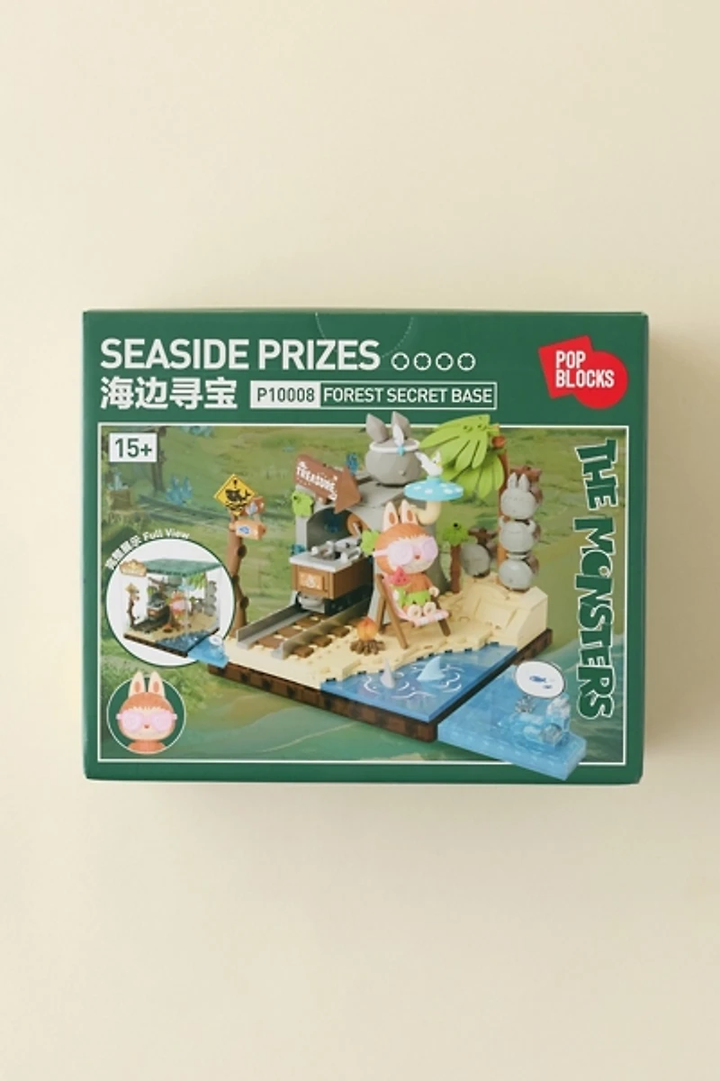 POP MART The Monsters Forest Secret Base Series Seaside Prizes LABUBU Figure Block Set