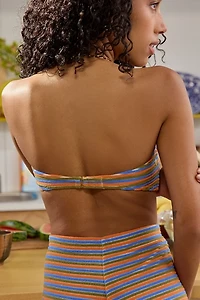 Billabong Mulch Tides Terry Rio Bandeau Bikini Top