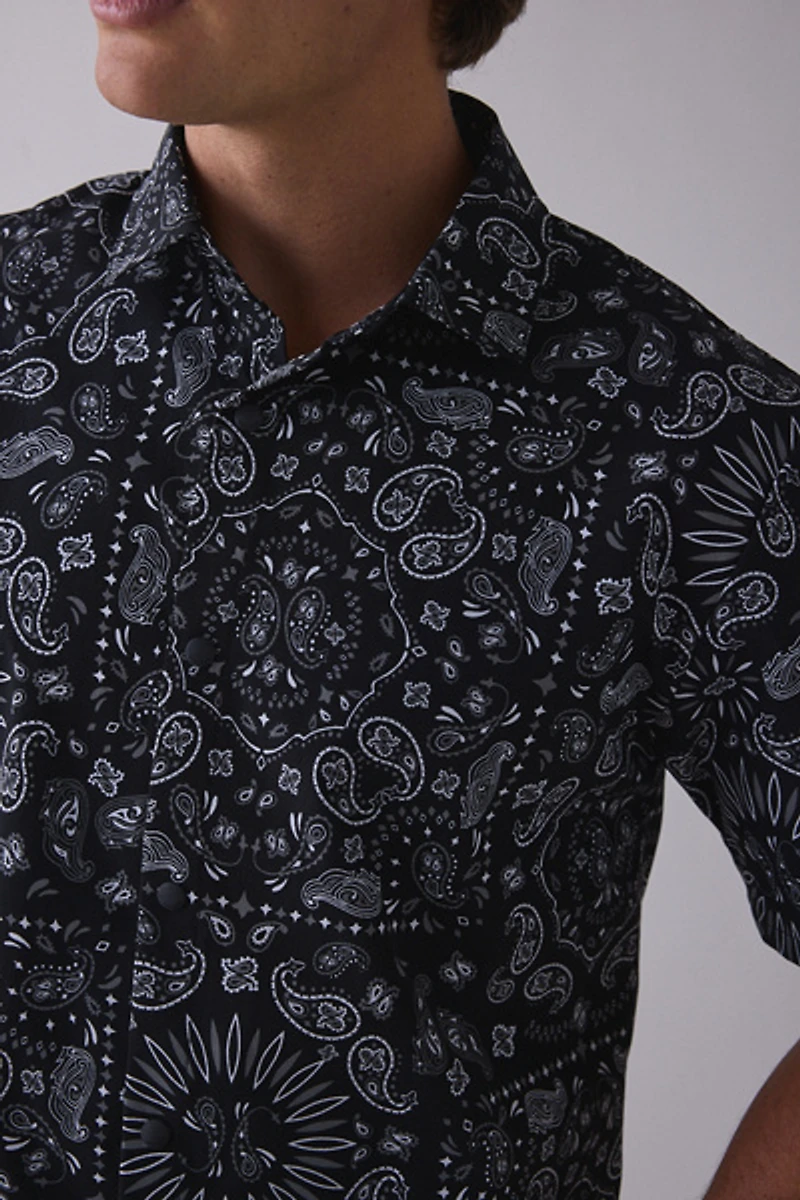 Cookman Paisley Chef Shirt