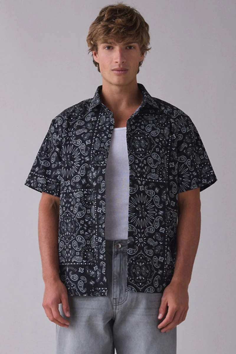 Cookman Paisley Chef Shirt