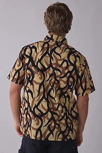 Cookman Abstract Camo Pattern Chef Shirt