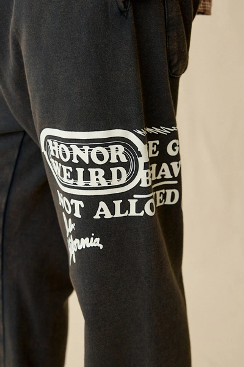 Honor The Gift Not Allowed Graphic Sweatpant