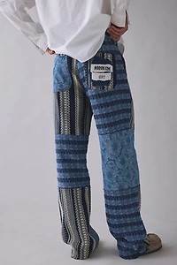 Honor The Gift Indigo Tapestry Patchwork Pants