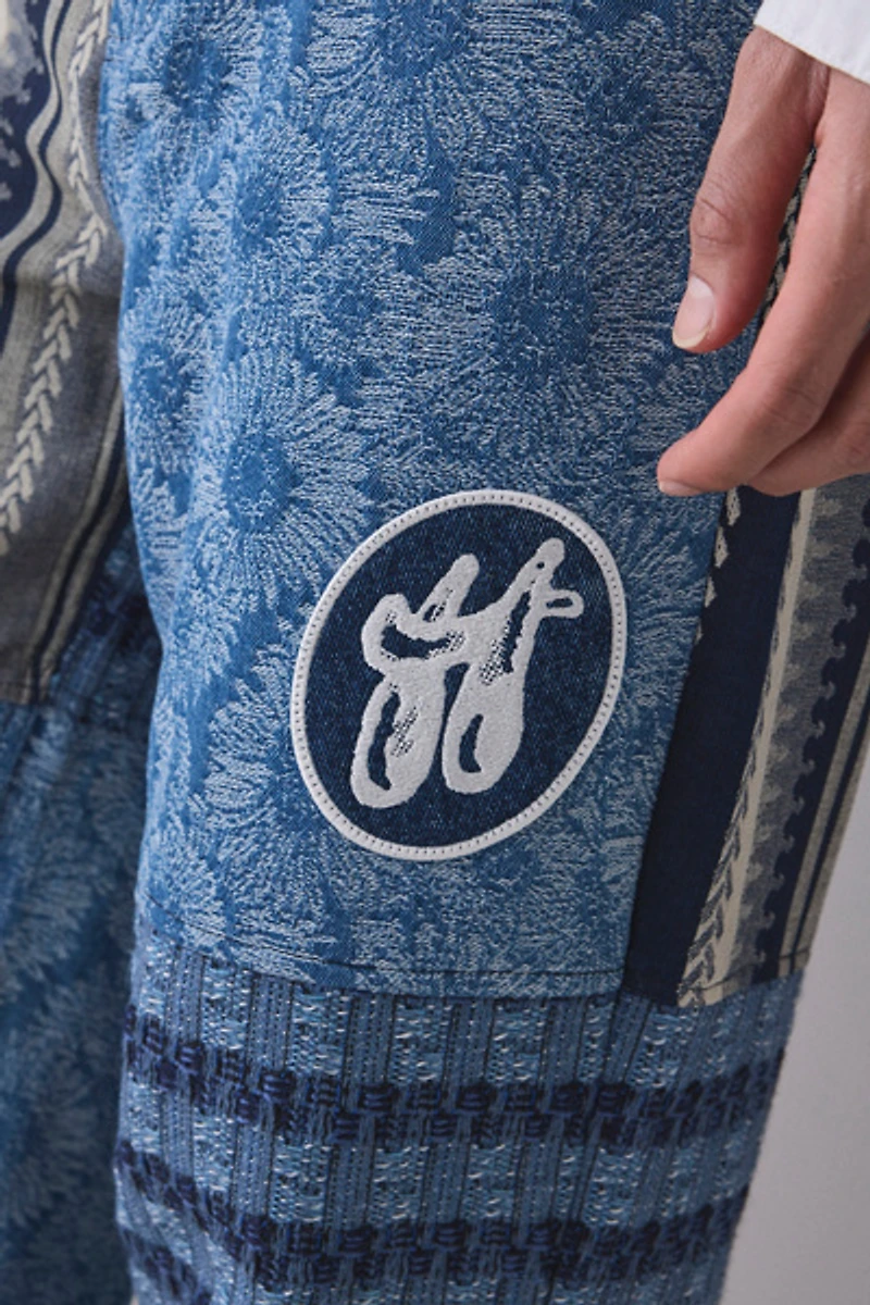 Honor The Gift Indigo Tapestry Patchwork Pants