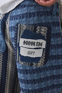 Honor The Gift Indigo Tapestry Patchwork Pants