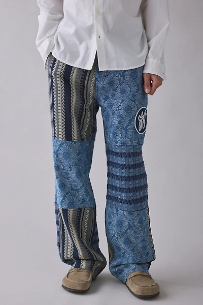 Honor The Gift Indigo Tapestry Patchwork Pants