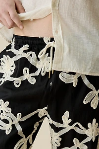 Honor The Gift Floral Ribbon Beach Pants