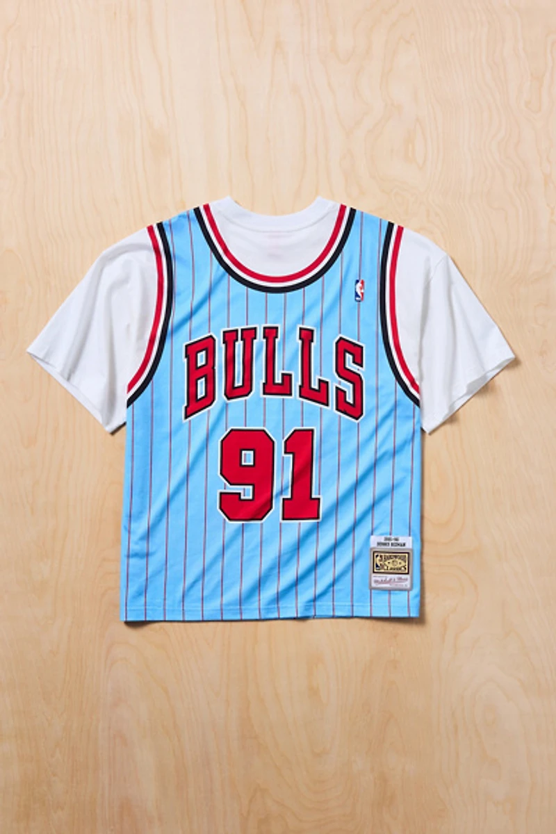 Mitchell & Ness NBA Chicago Bulls Dennis Rodman Jersey Graphic Tee