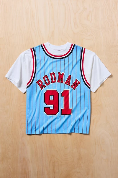 Mitchell & Ness NBA Chicago Bulls Dennis Rodman Jersey Graphic Tee