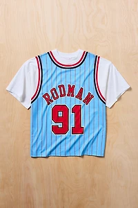 Mitchell & Ness NBA Chicago Bulls Dennis Rodman Jersey Graphic Tee
