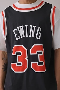 Mitchell & Ness NBA New York Knicks Patrick Ewing Jersey Graphic Tee