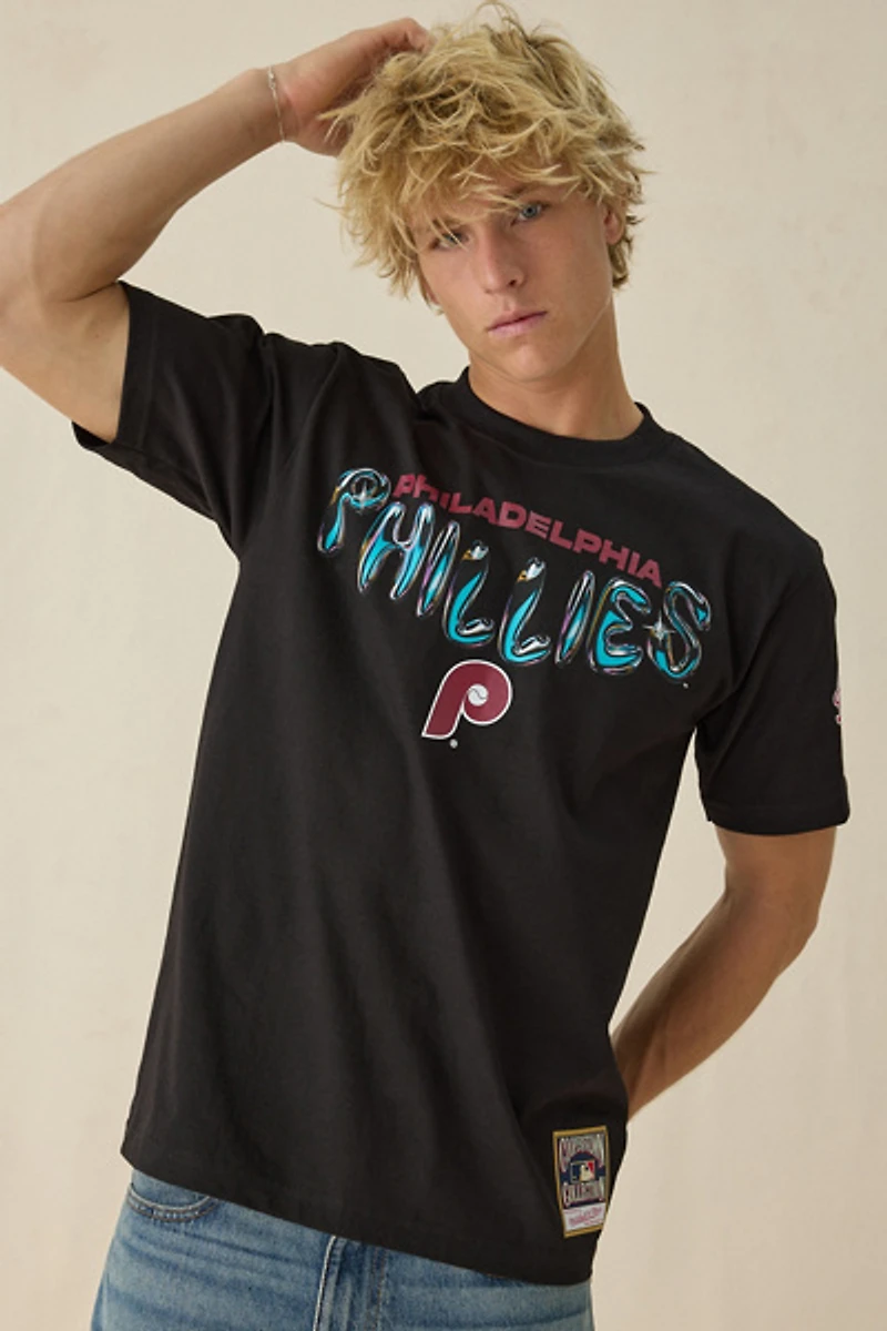 Mitchell & Ness Quiet Blaze MLB Philadelphia Phillies Graphic Tee