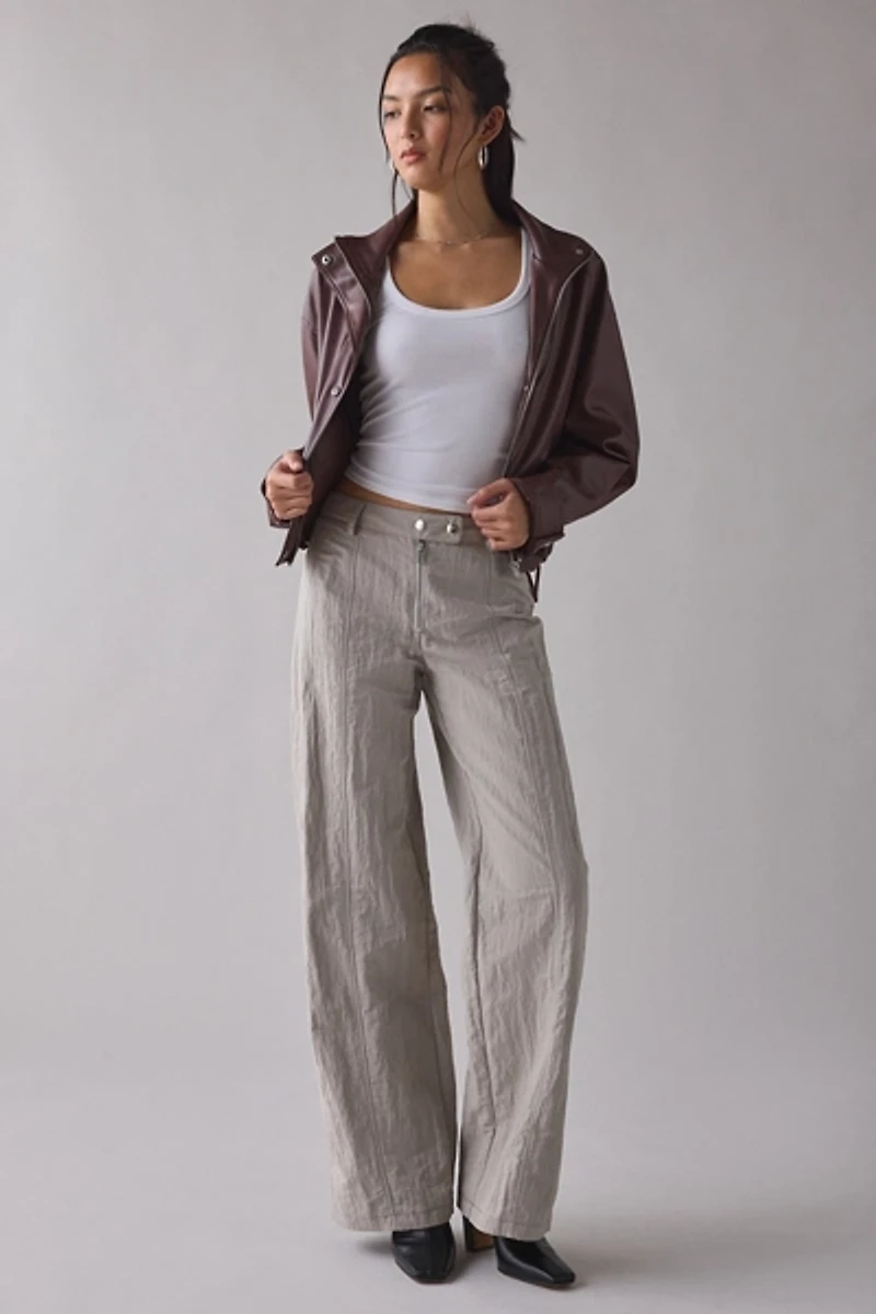 BY.DYLN Tasha Seamed Utility Wide Leg Pant