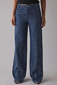 by.DYLN Valentina Sequin Embellished Baggy Jean