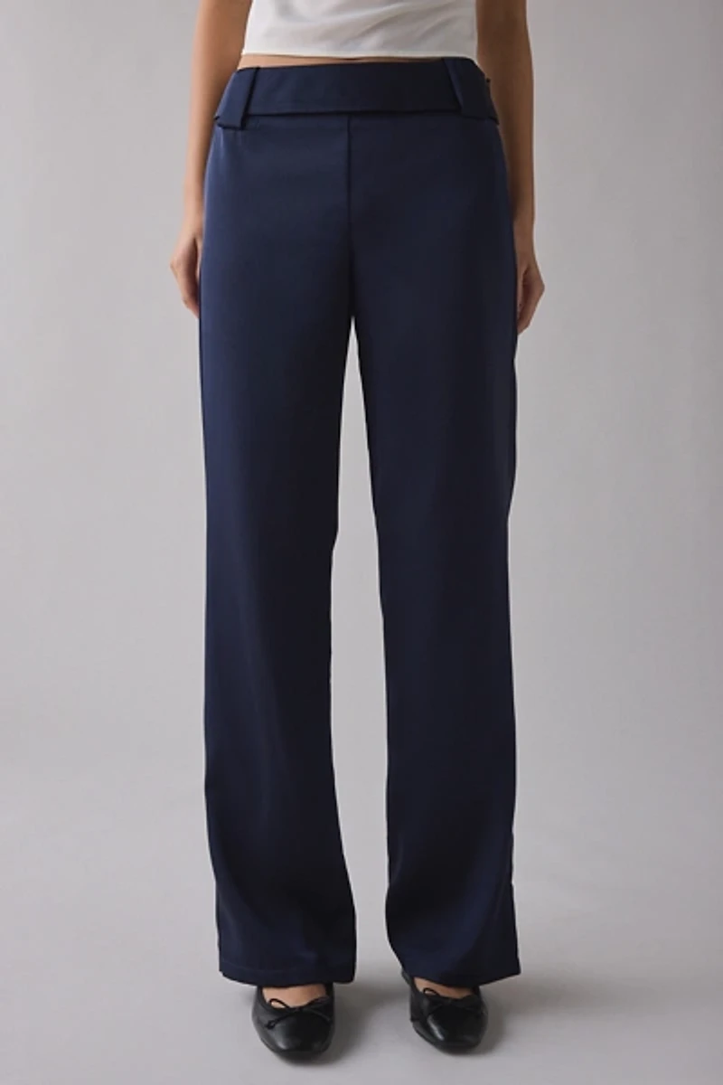 BY.DYLN Olson Satin Wide Leg Pant