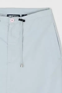 Vintage Y2k Drawstring Gray Midi Skirt