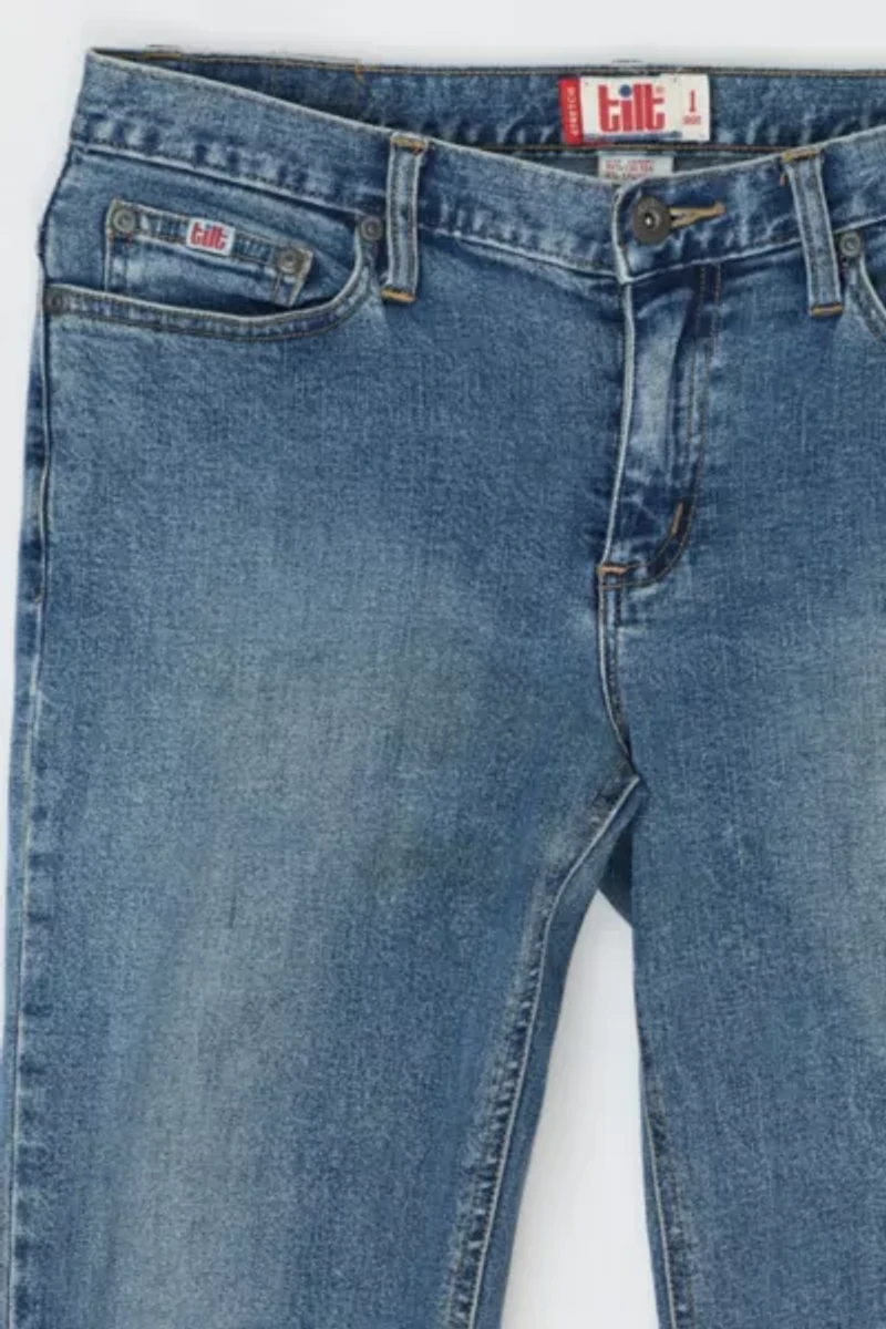 Vintage Y2k Tilt Boot-Cut Jeans