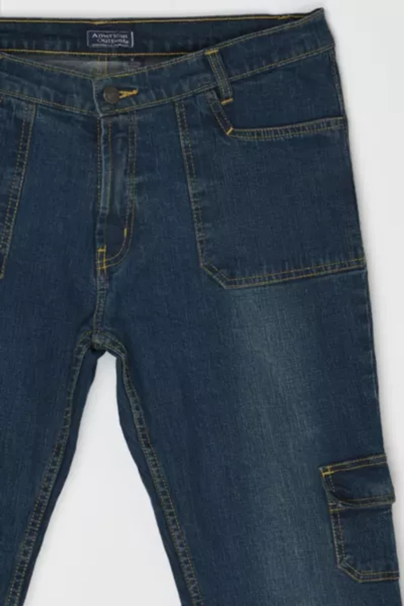 Vintage Y2k American Outpost Contrast-Stitched Boot-Cut Jeans