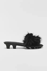 Puma X Fenty Women's Chic Fur Slide Sandal