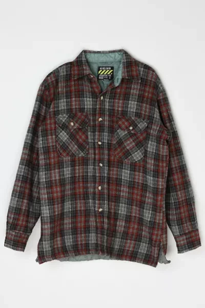 Vintage Y2k Quilted-Lined Flannel Shirt