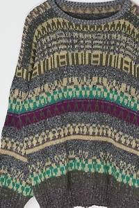 Vintage 90s Patterned Knit Sweater