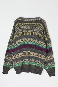 Vintage 90s Patterned Knit Sweater