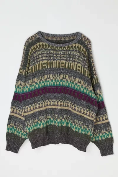 Vintage 90s Patterned Knit Sweater
