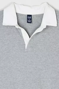 Vintage Y2k Gap Gray Rugby Shirt