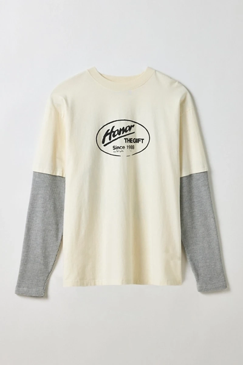 Honor The Gift Just Be Graphic Double Layer Tee