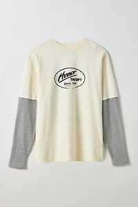 Honor The Gift Just Be Graphic Double Layer Tee