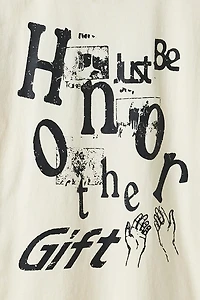 Honor The Gift Just Be Graphic Double Layer Tee