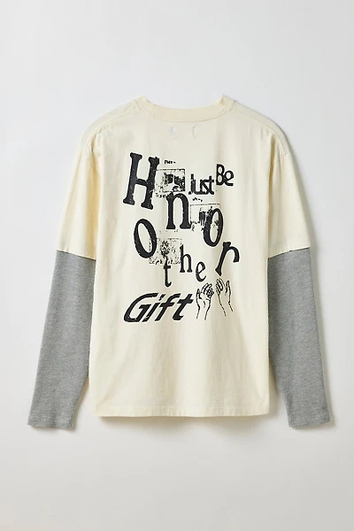 Honor The Gift Just Be Graphic Double Layer Tee