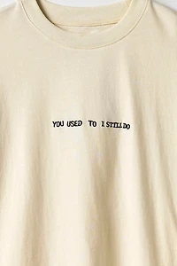 Honor The Gift I Still Do Embroidered Slogan Tee