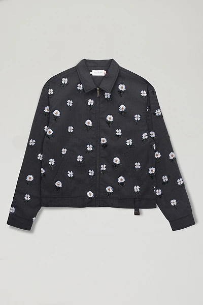 Honor The Gift Flower Beaded Zip-Up Jacket