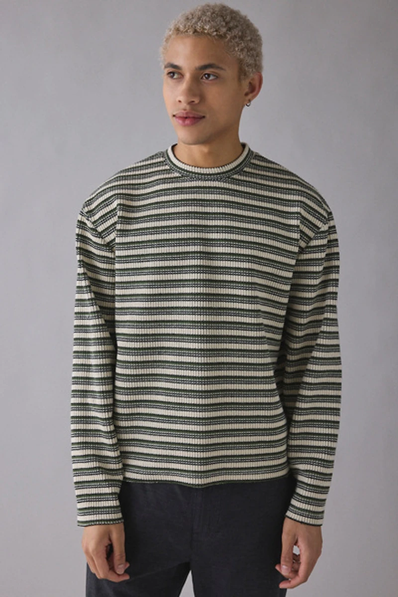 Honor The Gift Speak Stripe Crew Neck Sweater