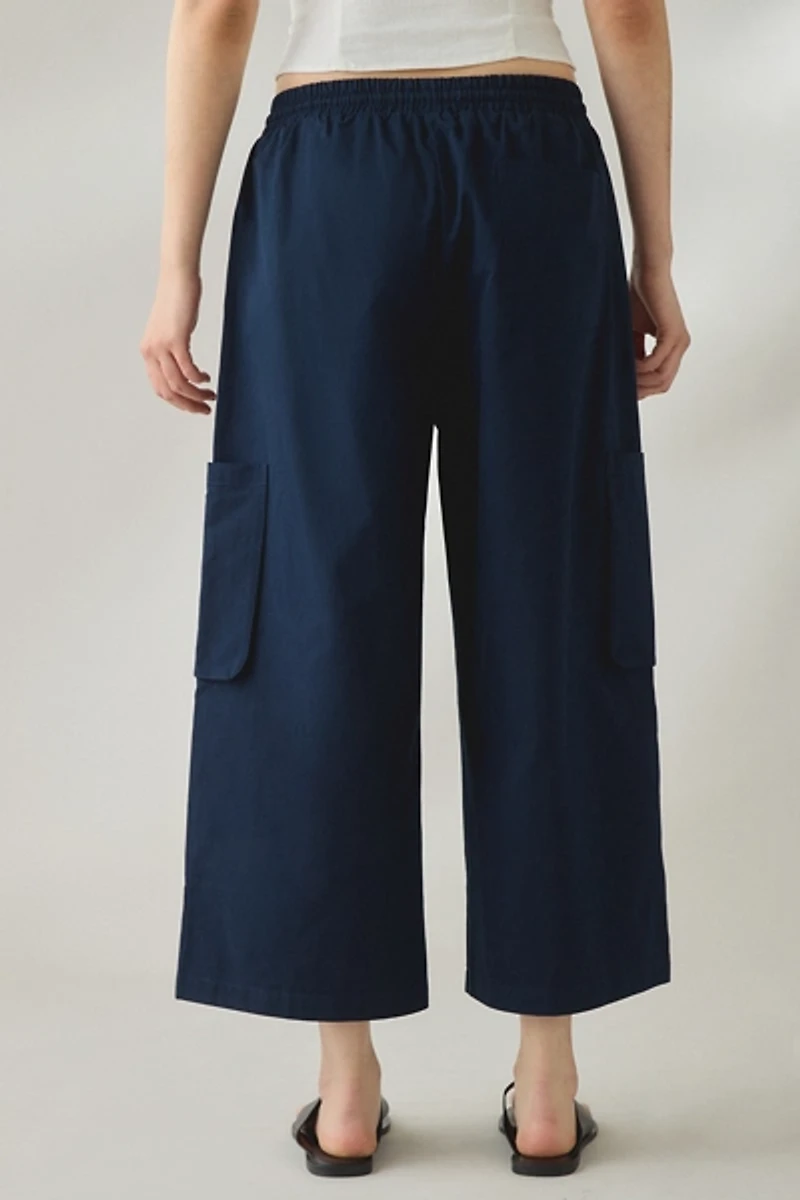 BDG River Cropped Wide Leg Pull-On Pant