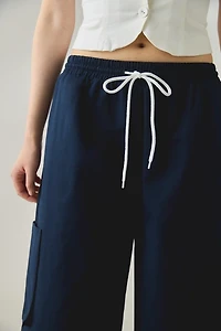 BDG River Cropped Wide Leg Pull-On Pant