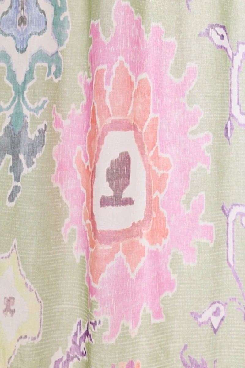 Una Abstract Tile Patterned Shower Curtain