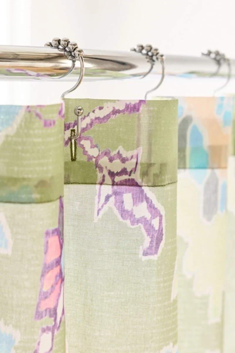 Una Abstract Tile Patterned Shower Curtain