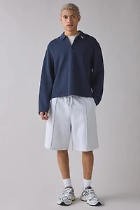 Honor The Gift Wavy Knit Quarter-Zip Polo Sweater