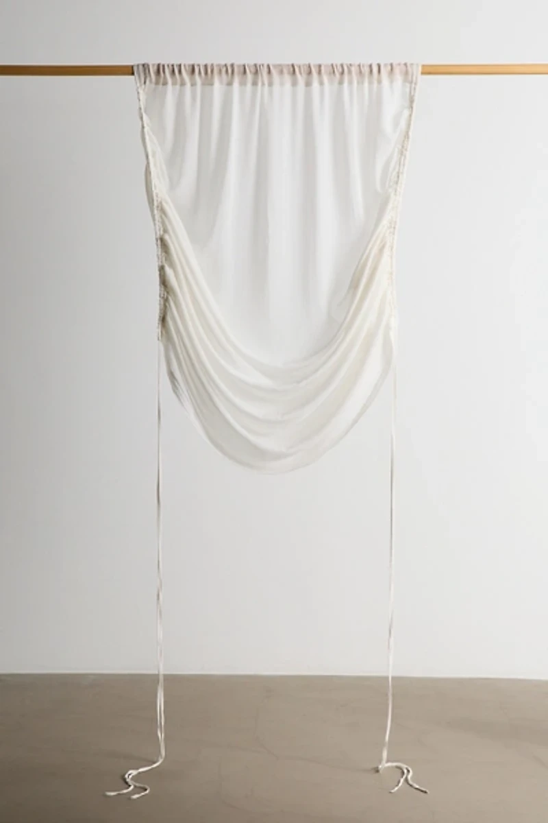 Gauze Roman Shade Window Panel