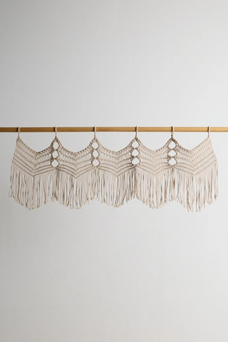 Boho Macramé Window Valance