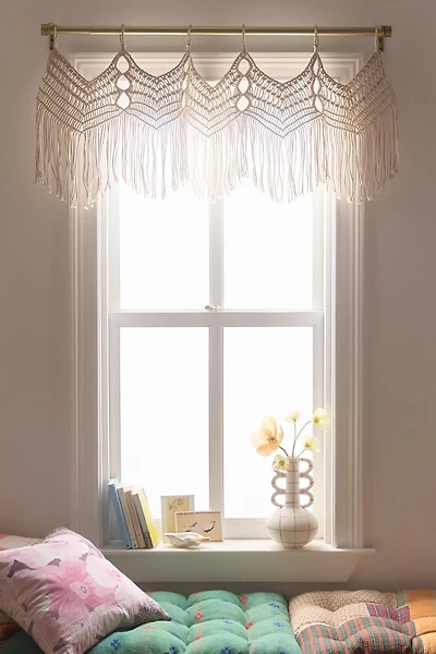 Boho Macramé Window Valance