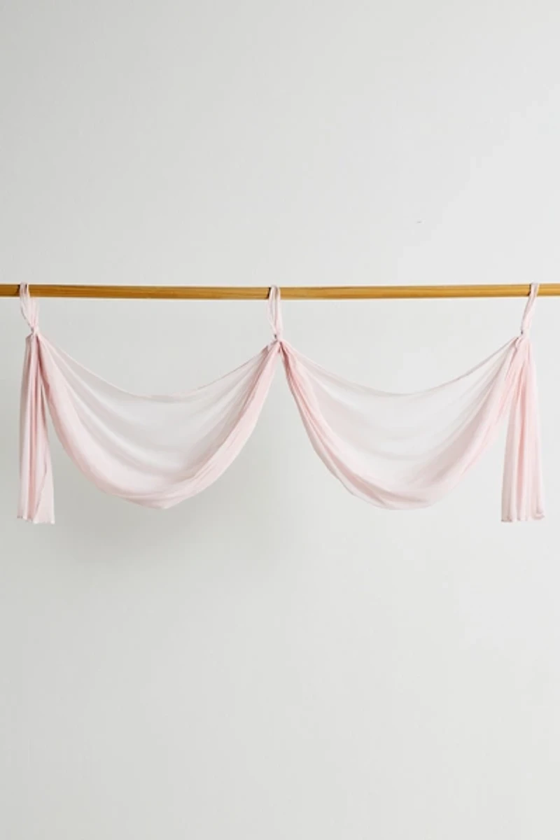 Chiffon Medallion Draped Window Valence