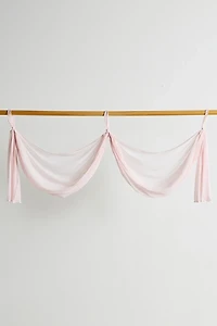 Chiffon Medallion Draped Window Valence