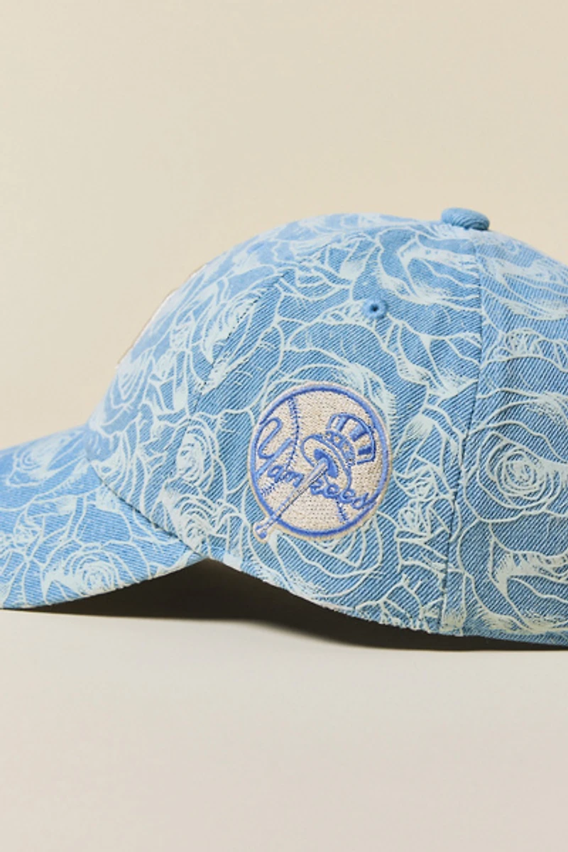 Mitchell & Ness MLB New York Yankees Floral Baseball Hat