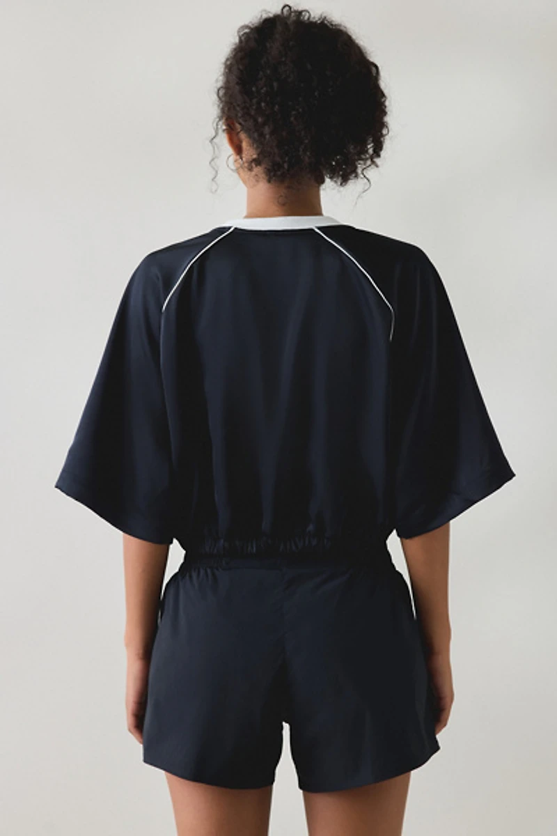 Nike Sportswear Oversized Satin Jersey Top