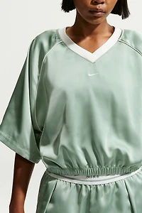 Nike Sportswear Oversized Satin Jersey Top